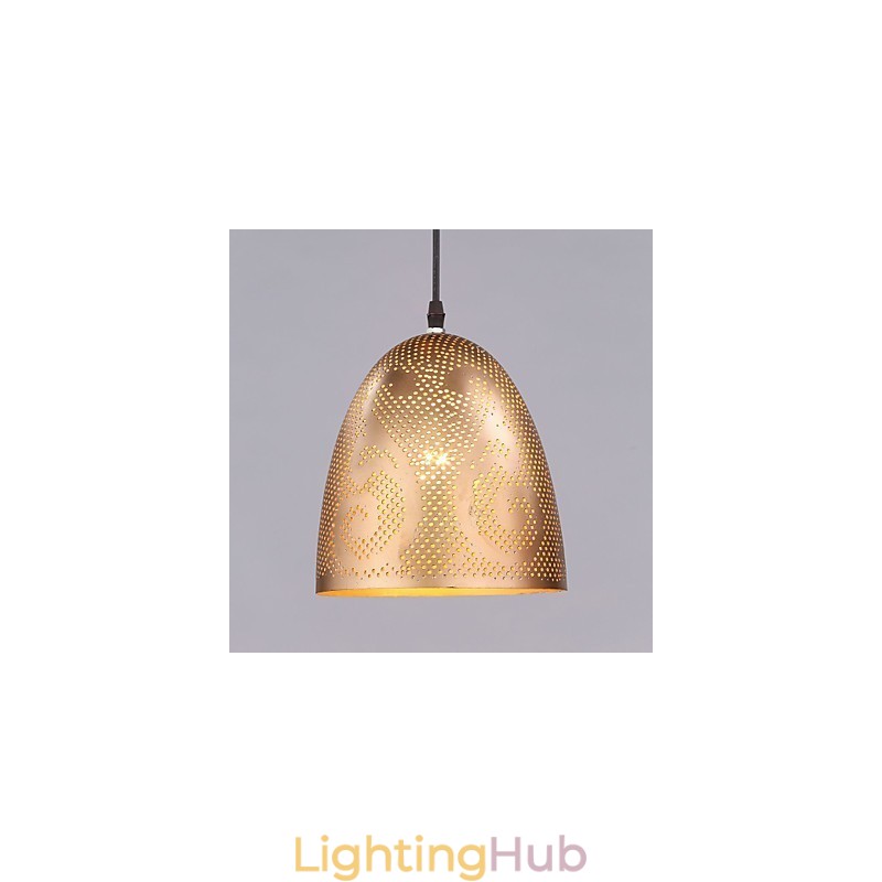 Modern Wrought Lron Gold Chandelier