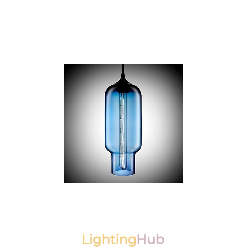 Retro Creative Single Head Glass Pendant Lamp Cafe In The Goldfish Bowl