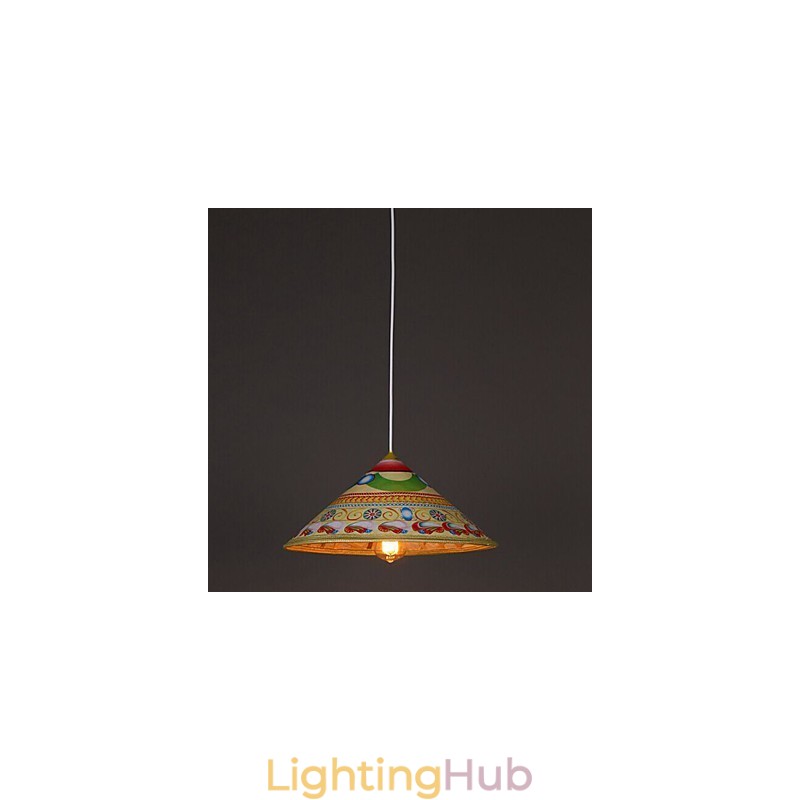 Modern Tea Hat Chandelier Chandelier Chandelier Bamboo Hats