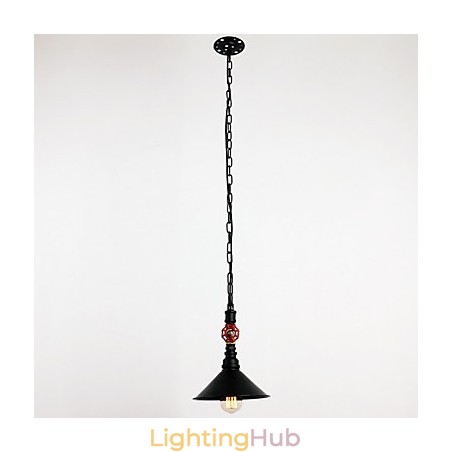 Water Pipe Retro Plating 1 Light Painting Pendant Water Pipe Retro Plating 1 Light Painting Pendant