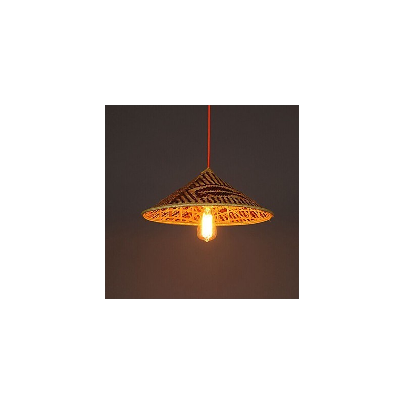 Bamboo Hat Chandelier Chandelier Lamp Fish People Hats