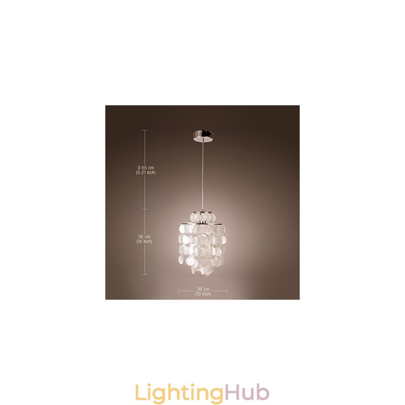 Modern Contemporary Mini Style Chrome Pendant Light