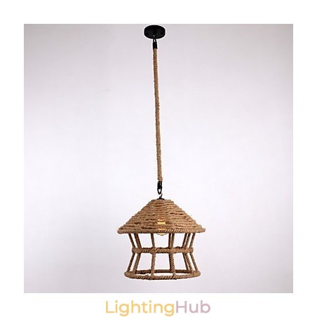 Rope 1 Light Pendant Light Contemporary Country Rope 1 Light Pendant Light Contemporary Country