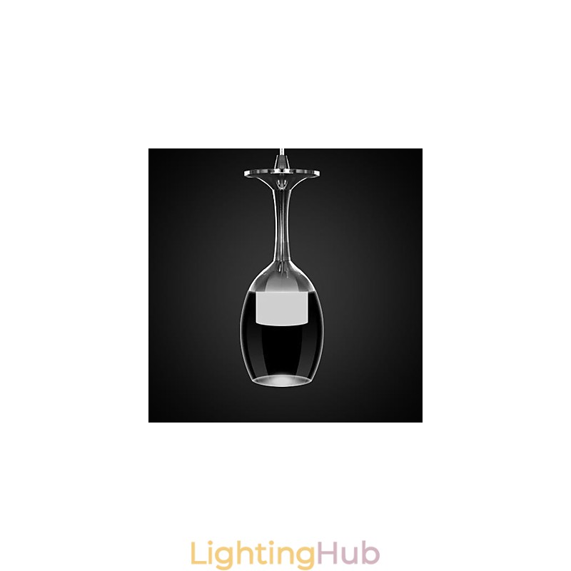 Modern Contemporary Chrome Metal Pendant Light