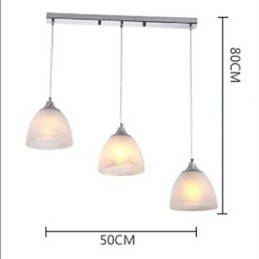 Modern Wine Cup Oblong Canopy Pendant Light with Three Light