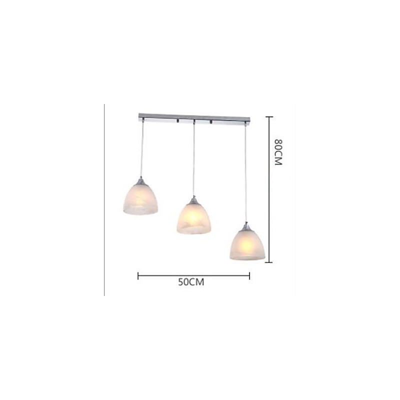 Modern Wine Cup Oblong Canopy Pendant Light with Three Light