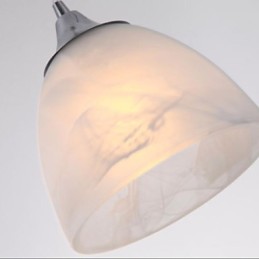 Modern Wine Cup Oblong Canopy Pendant Light with Three Light