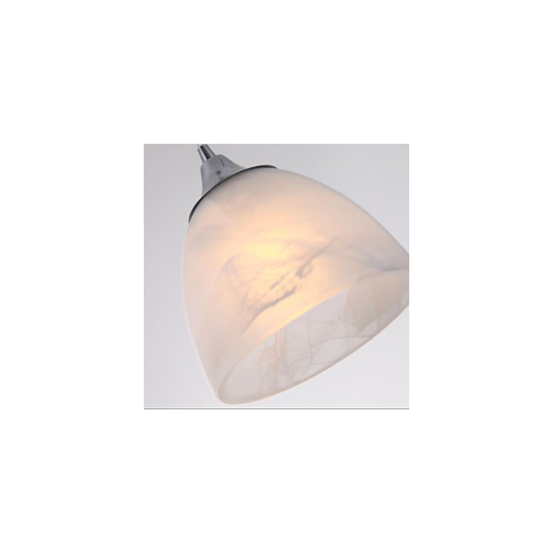 Modern Wine Cup Oblong Canopy Pendant Light with Three Light