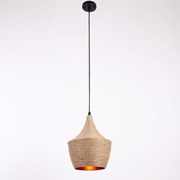 Rope Pendant Light Mini Style Country