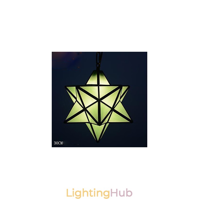 30CM Artistic Individuality Creative Porch Modern Stars Droplight Lamp