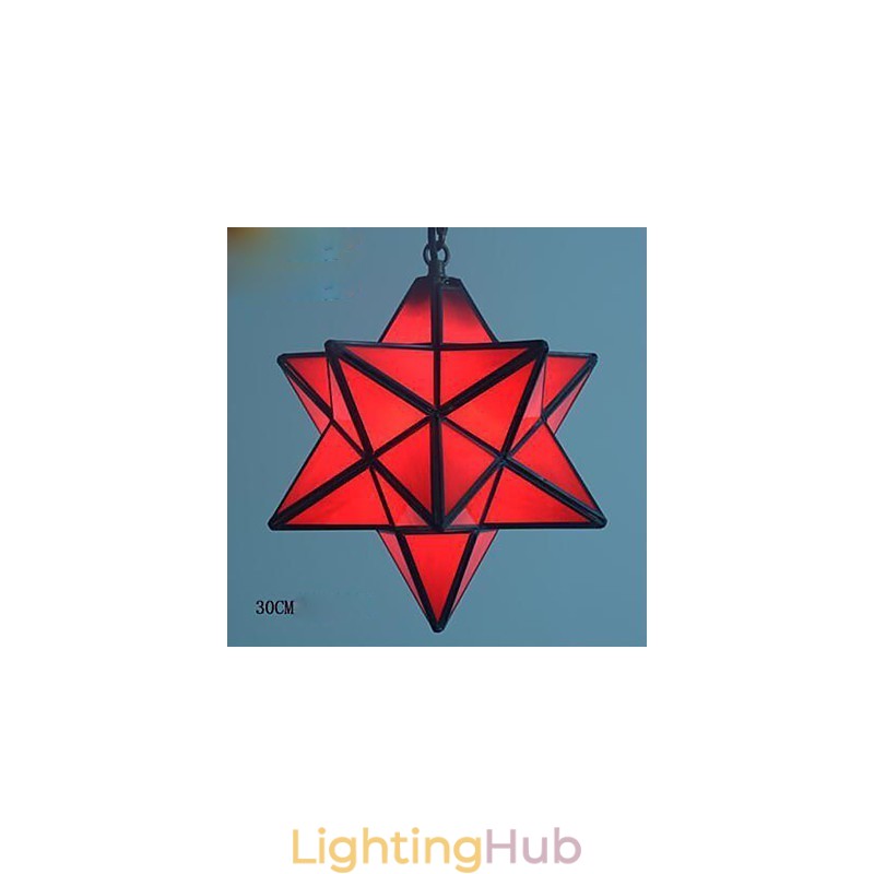 30CM Artistic Individuality Creative Porch Modern Stars Droplight Lamp