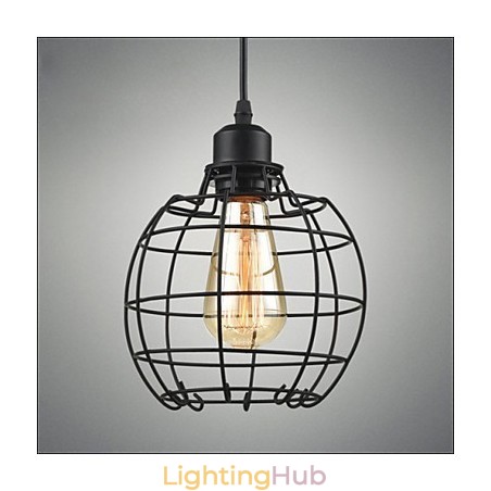 Edison Pendant Light Chandelier Wire Cage Hanging Ceiling Lampshade Edison Pendant Light Chandelier Wire Cage Hanging Ceiling Lampshade