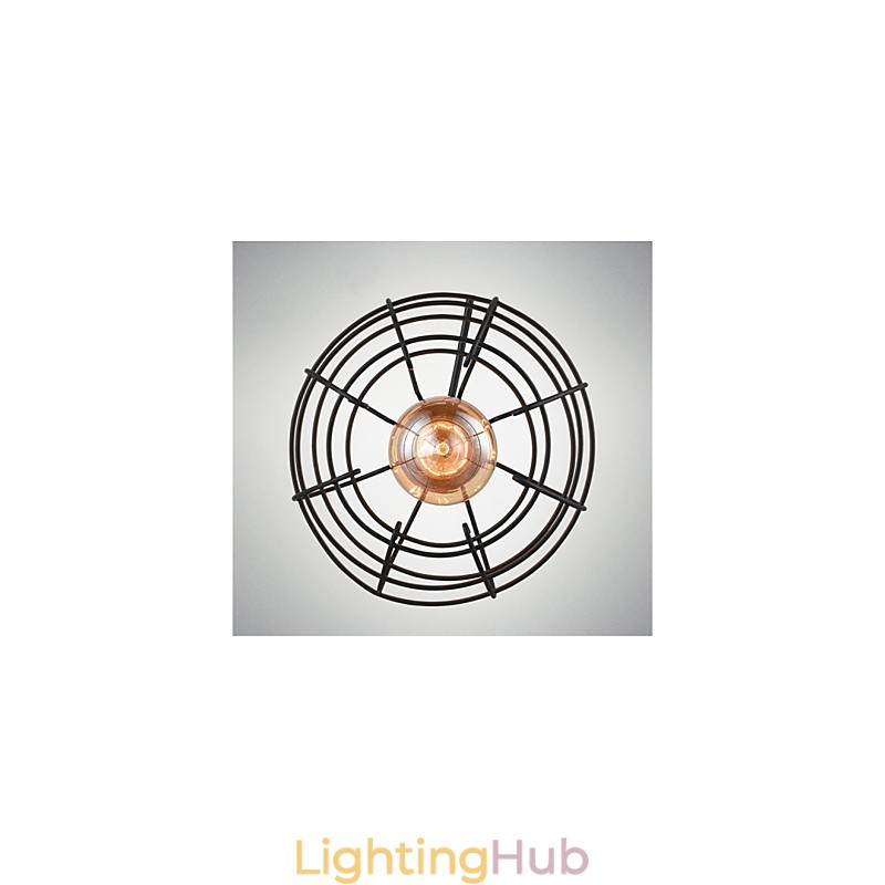 Edison Pendant Light Chandelier Wire Cage Hanging Ceiling Lampshade