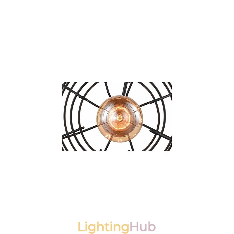 Edison Pendant Light Chandelier Wire Cage Hanging Ceiling Lampshade
