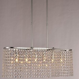 Modern Contemporary Crystal Electroplated Pendant Light