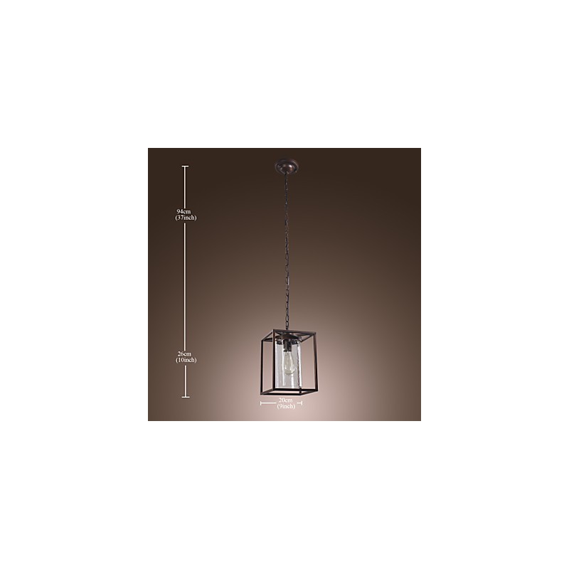 Traditional Classic Vintage Lantern Mini Style Electroplated Pendant Light Dining