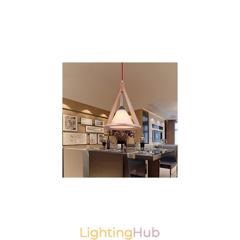 Designer Style Wood Chandelier lamp Elegant Contemporary Style Chandelier