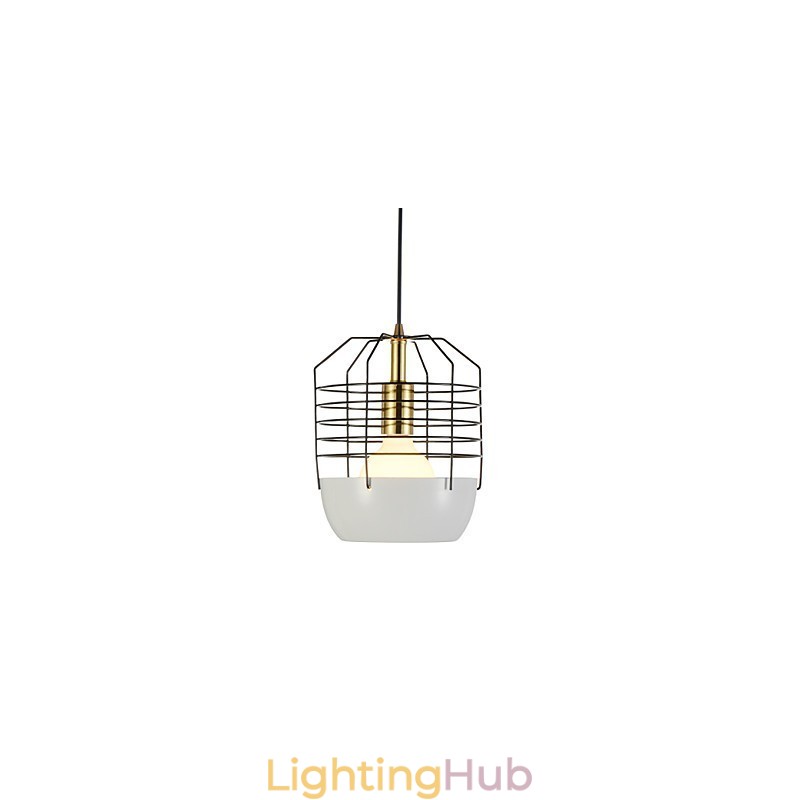Mini Artistic Spider Web Pendant Lamp 1 Light Mordern Simplicity Finish Black White Green Red Carbon Steel Droplight