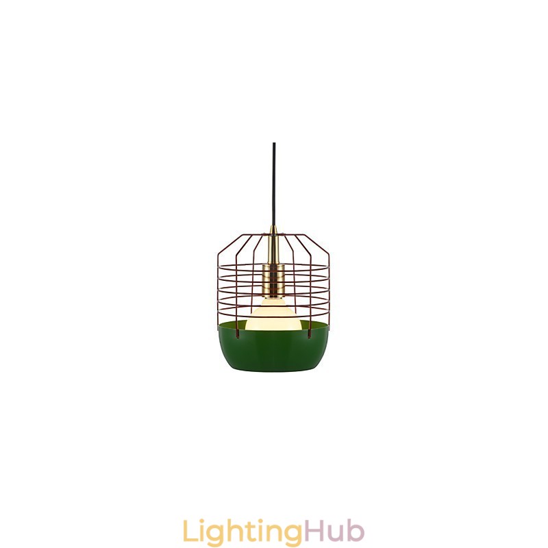 Mini Artistic Spider Web Pendant Lamp 1 Light Mordern Simplicity Finish Black White Green Red Carbon Steel Droplight