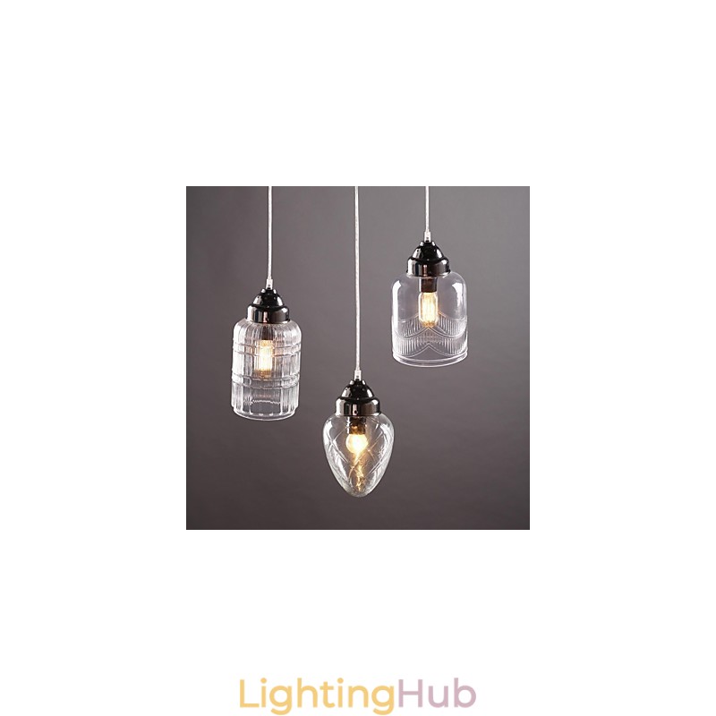 Modern Contemporary Traditional Classic Vintage Lantern Country Nickel Glass Pendant Light Dining