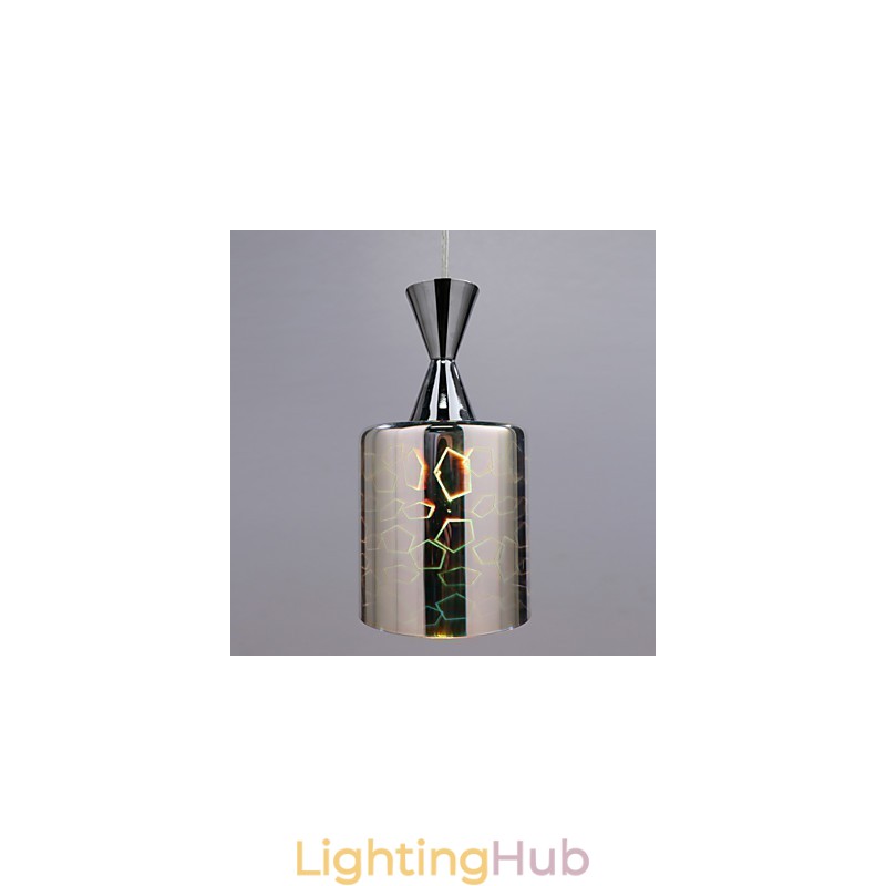 Dream laser Engraving Chrome Plated pendant lamp