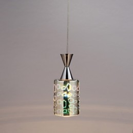 Dream laser Engraving Chrome Plated pendant lamp
