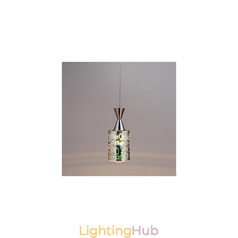 Dream laser Engraving Chrome Plated pendant lamp