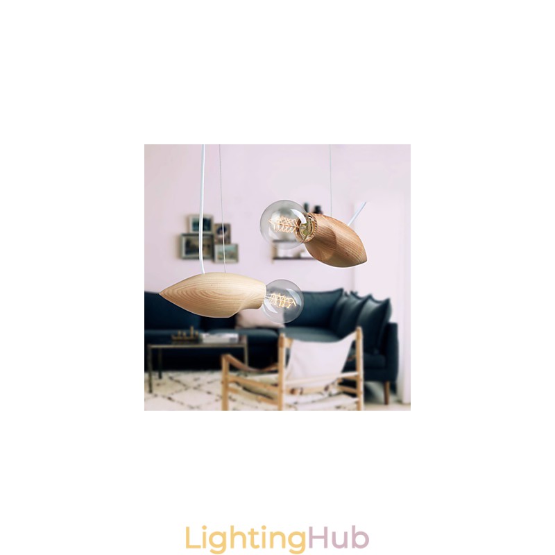 Artistic Individuality Creative Contracted Restoring Ancient Ways Of Wood Bees Droplight Lamp