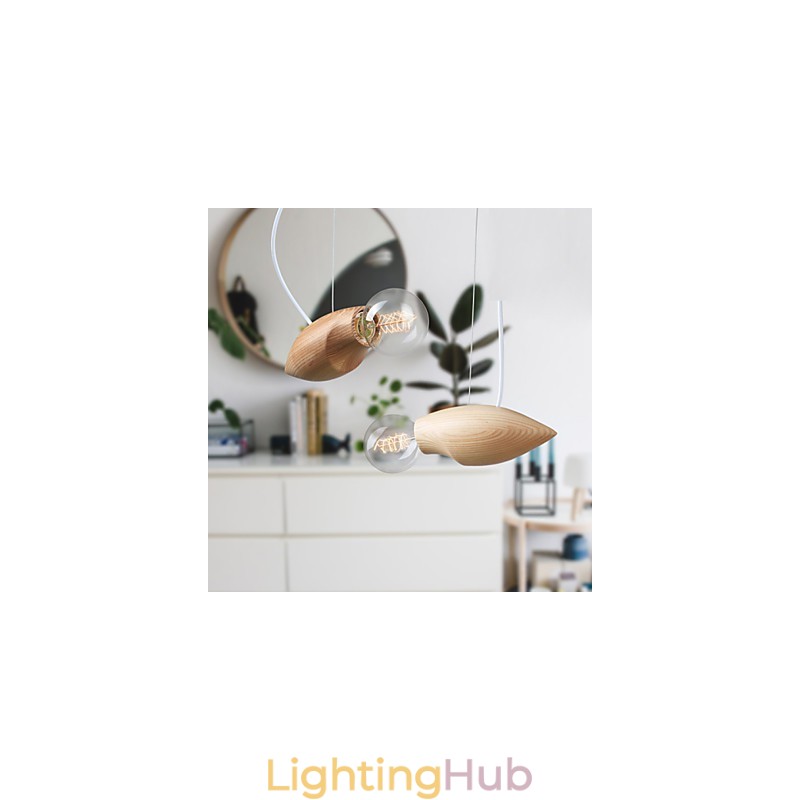 Artistic Individuality Creative Contracted Restoring Ancient Ways Of Wood Bees Droplight Lamp
