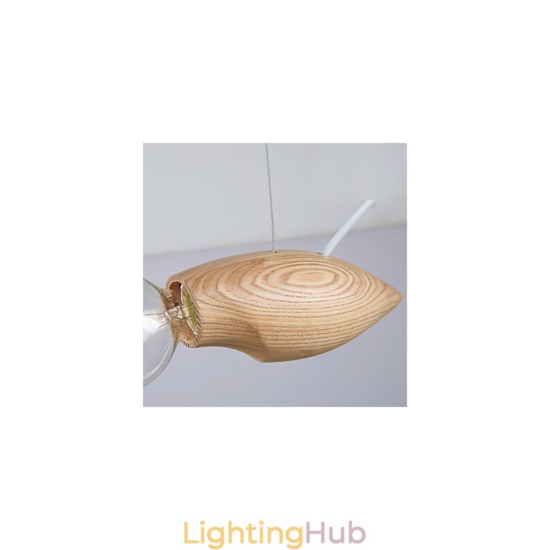 Artistic Individuality Creative Contracted Restoring Ancient Ways Of Wood Bees Droplight Lamp