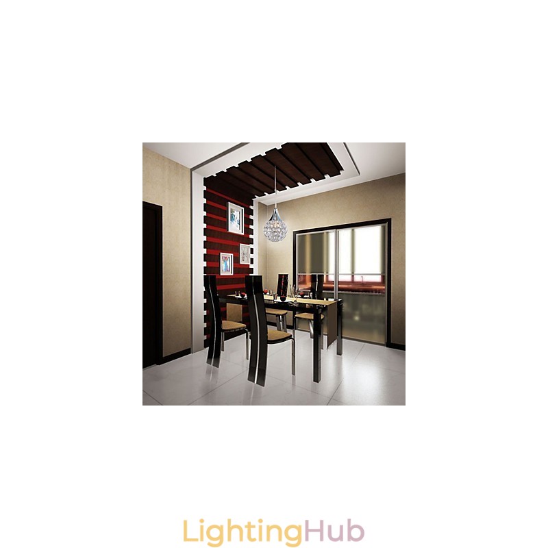 G9 Pendant Light Crystal Modern Contemporary Metal