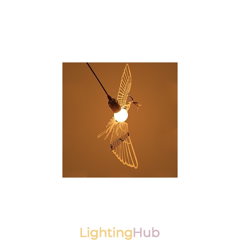 Creative Modern Fashion Decoration Stainless Steel Bird Bird Droplight Lamp