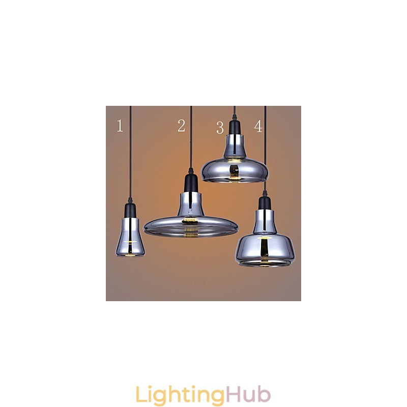 European Contracted Creative Nordic Design Shadow Glass Chandelier Lamp Light