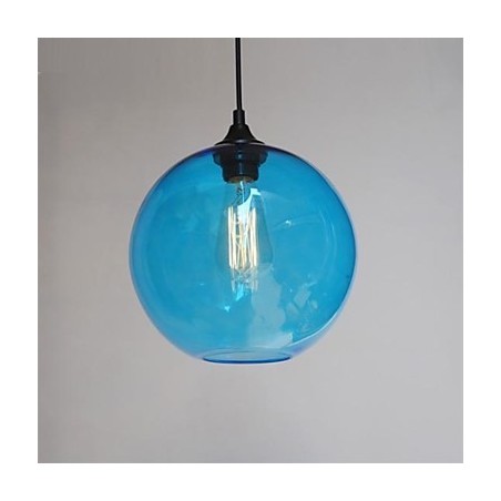 Modern Glass Pendant in Round blue Bubble Design Modern Glass Pendant in Round blue Bubble Design