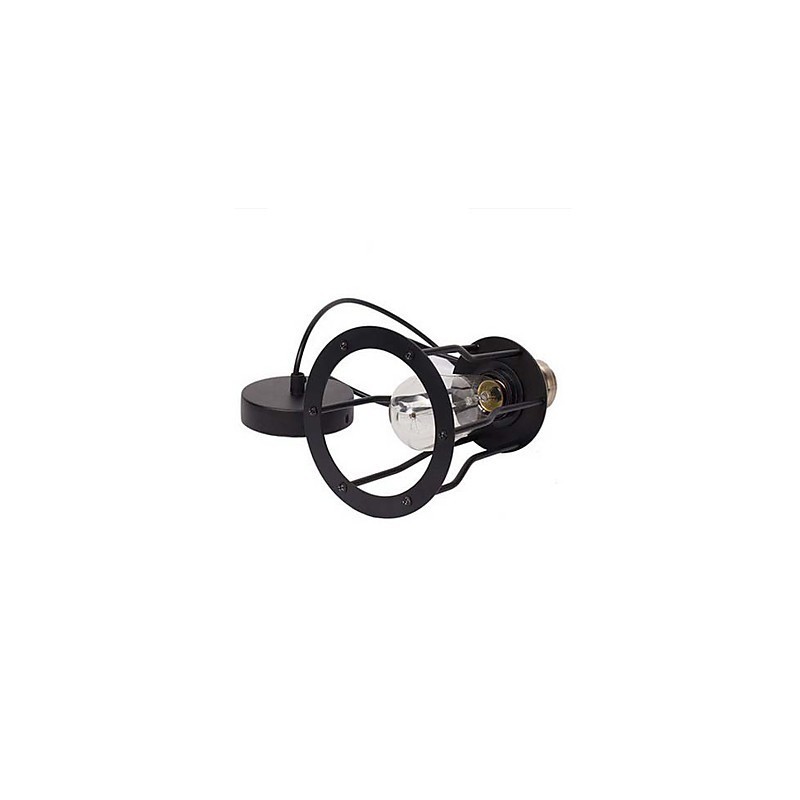 American industrial vintage cafe buffet ideas wrought iron cage Pendant Light Sitting