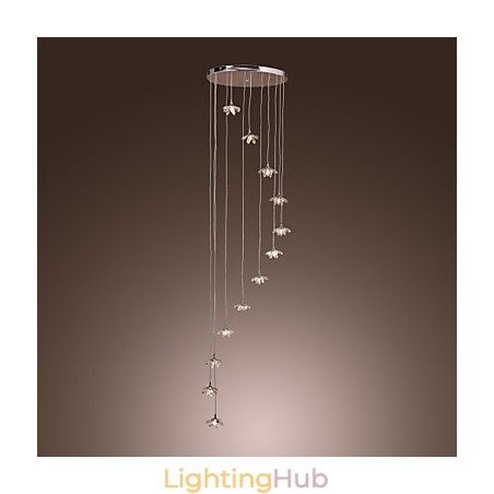 Modern Contemporary Crystal Mini Style Chrome Metal Pendant Light Modern Contemporary Crystal Mini Style Chrome Metal Pendant Light