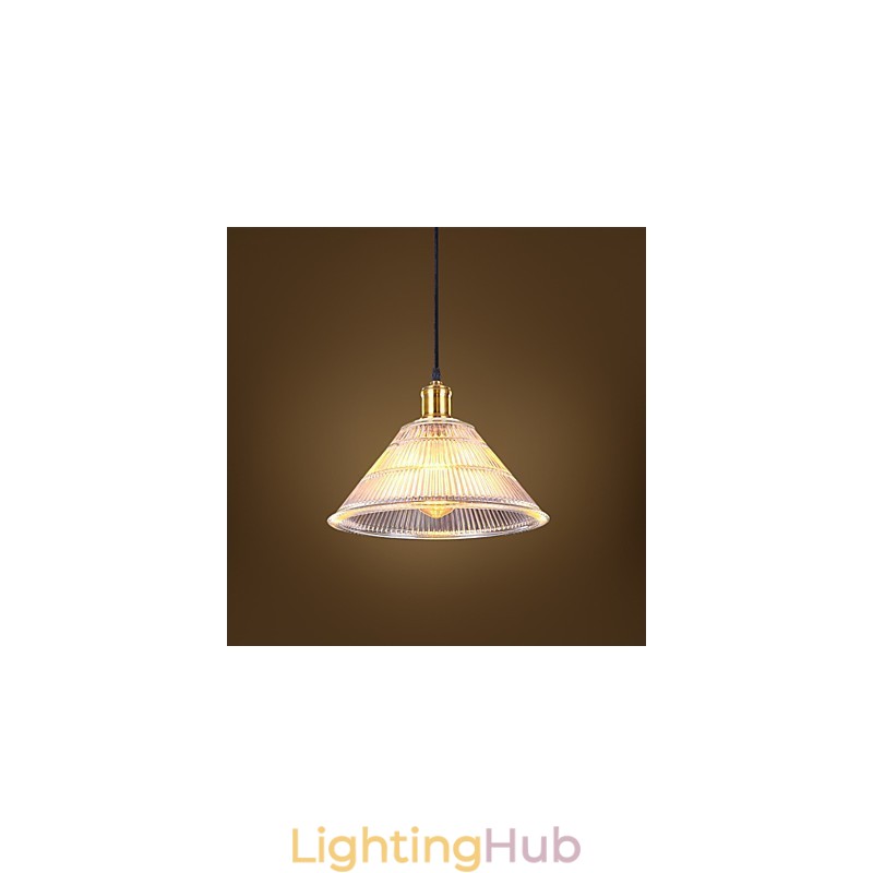 Contracted American Rural Industrial Glass Retro Droplight Falls Lamp