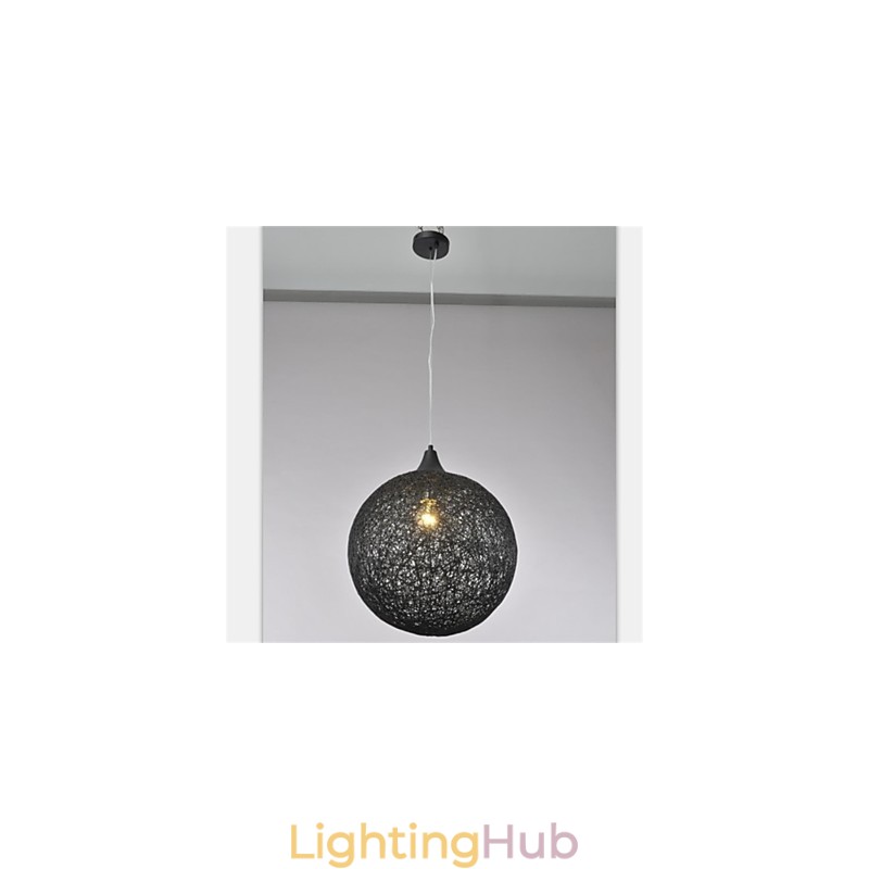 American country ball type creative paper rattan Chandelier