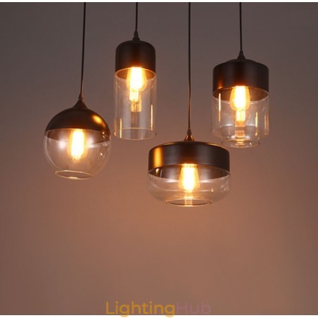 The Nordic Creative Stair Shop'S Art Wrought Iron Glass Chandelier Lamp The Nordic Creative Stair Shop'S Art Wrought Iron Glass Chandelier Lamp