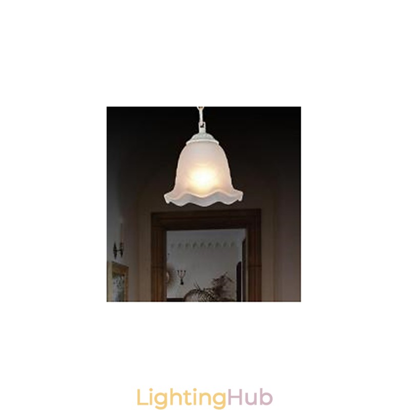 Traditional Classic Vintage Retro Painting Metal Pendant Light