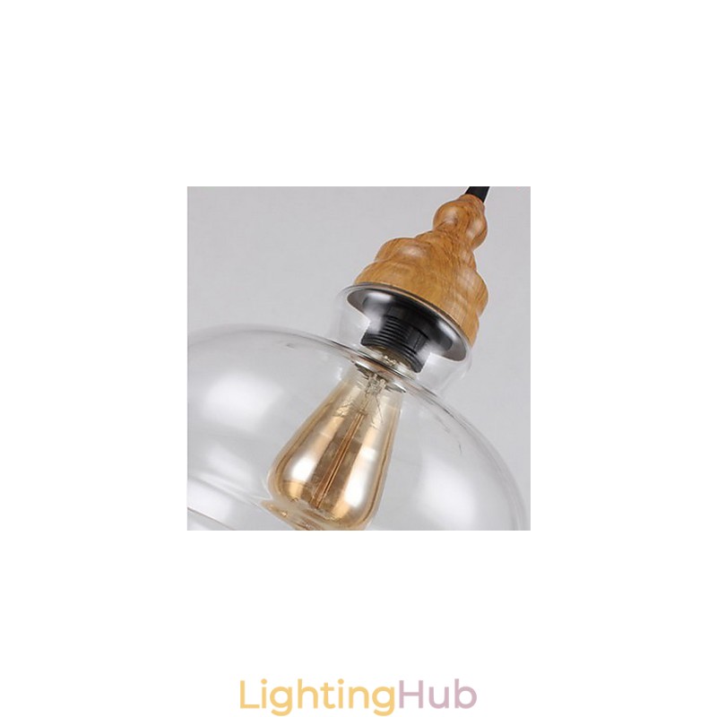 Northern American Creative Wood Grain Crystal Lamp Restoring Ancient Ways Lamp Light