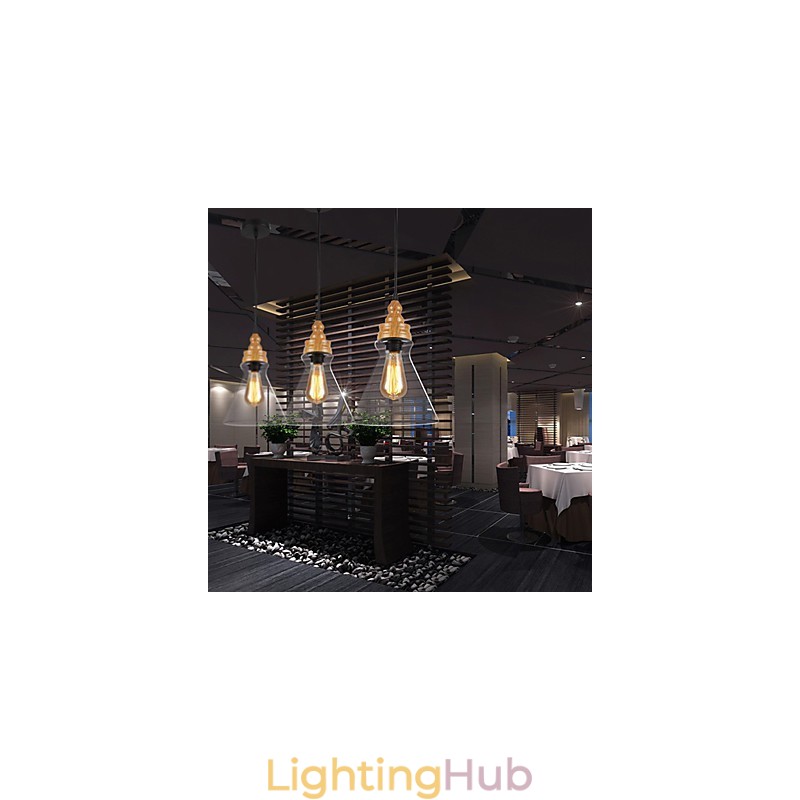 Northern American Creative Wood Grain Crystal Lamp Restoring Ancient Ways Lamp Light