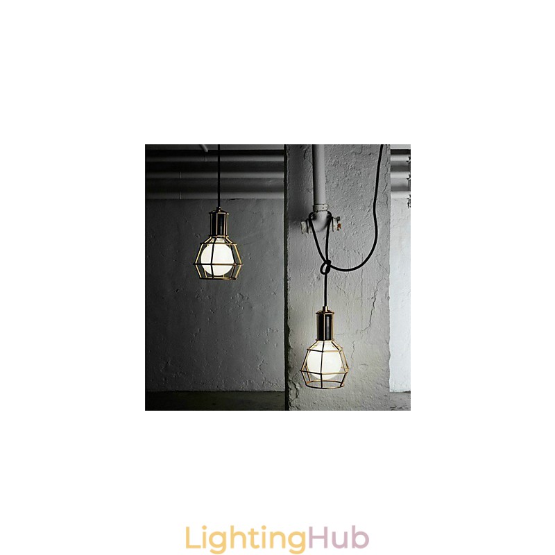Country Electroplated Metal Pendant Light Garage
