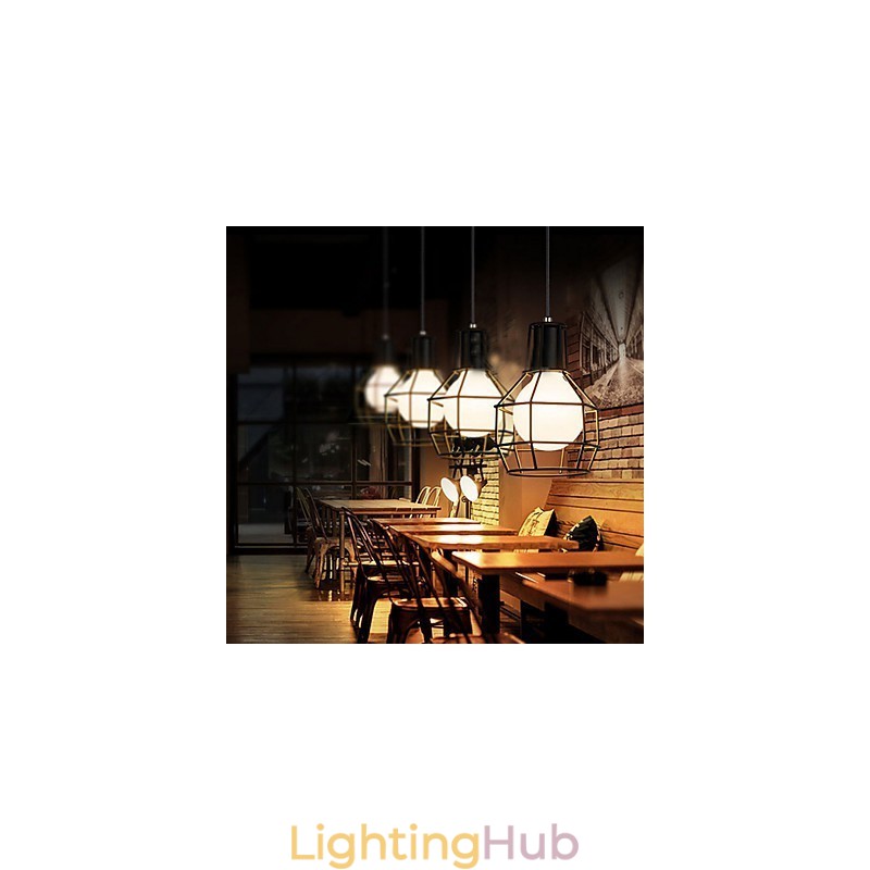Country Electroplated Metal Pendant Light Garage