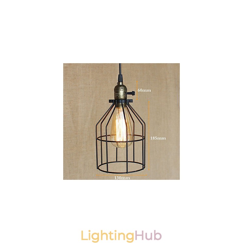 American Rural Industry Contracted Single Head Of Creative Small Hob Iron Chandelier