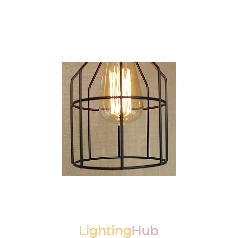 American Rural Industry Contracted Single Head Of Creative Small Hob Iron Chandelier
