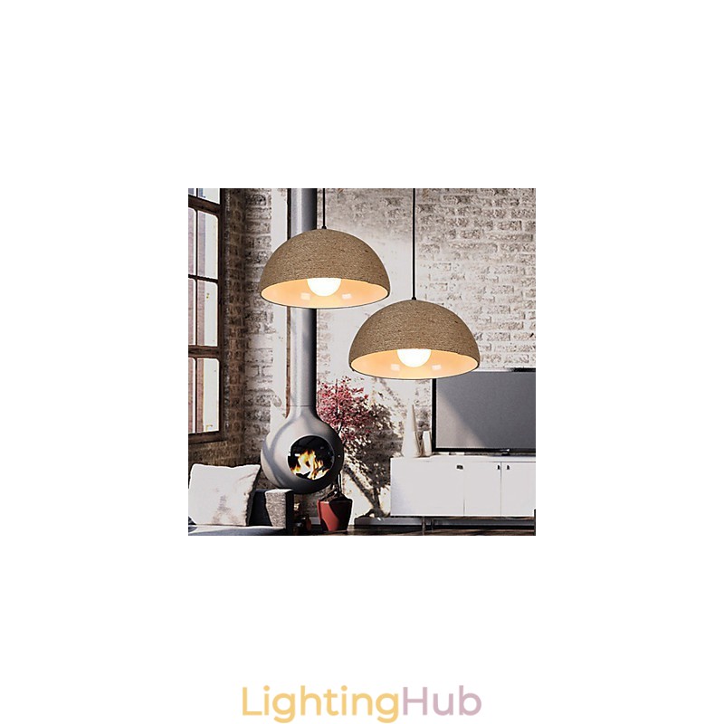 30*Restore Ancient Ways The Nordic Idea Semicircle Chimney Hand Hemp Rope Droplight