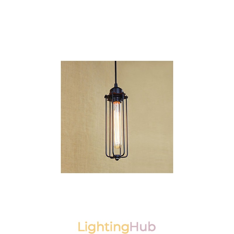 Rustic Wrought Iron Chandelier Light Pastoral Flute