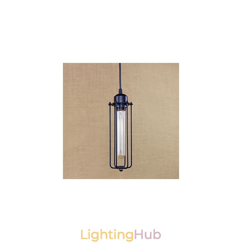 Rustic Wrought Iron Chandelier Light Pastoral Flute