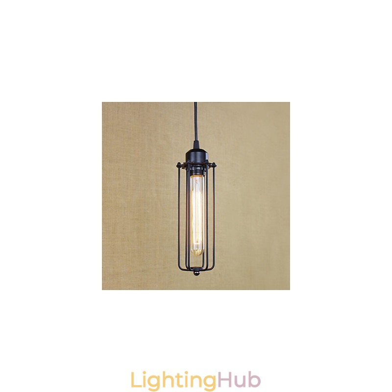Rustic Wrought Iron Chandelier Light Pastoral Flute